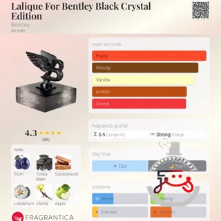 Lalique For Bentley Black Crystal Edition Bentley